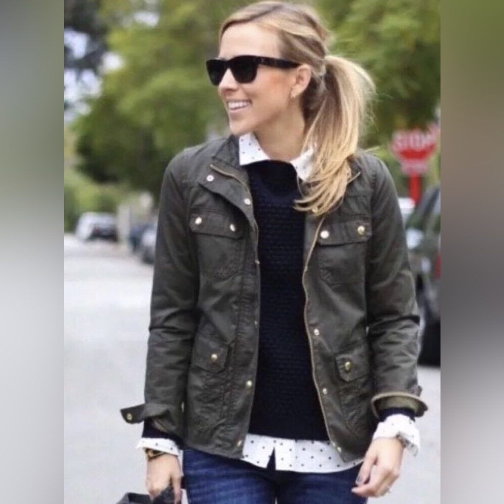 J. Crew Downtown Field Utility Jacket in Olive Green - Picture 16 of 16